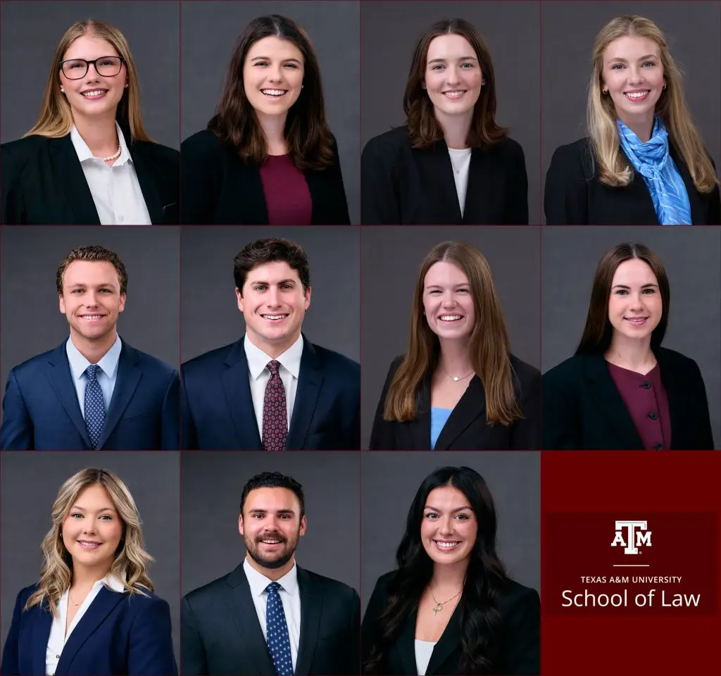 Texas A&M University School of Law student headshots photographed onsite in Fort Worth