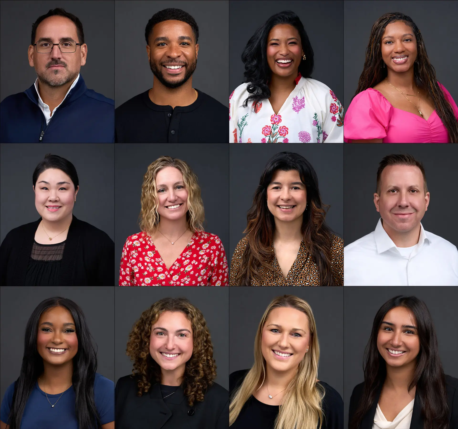 Yum! Brands management professionals photographed during an on-site corporate headshot event in Plano, Texas